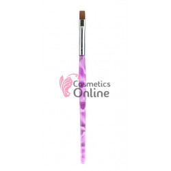 Pensula de unghii pentru Gel UV Mov Nr  8 Lidan, art PU60-04